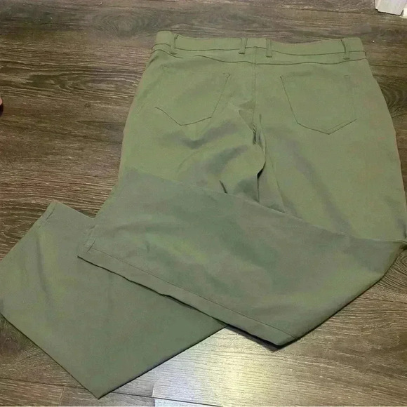 Waterproof vintage casual mens‎ flex pants 38wx32 olive green - Picture 7 of 7